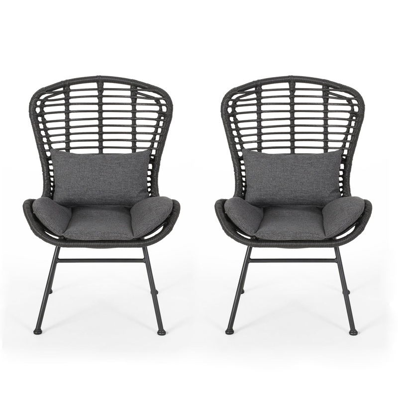 Calypso – Outdoor Chair With Water Resistance Cushion And Iron Frame