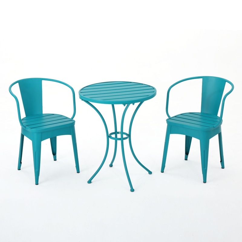 Colmar – 3 Piece Metal Set|Yellow|White|Light Blue