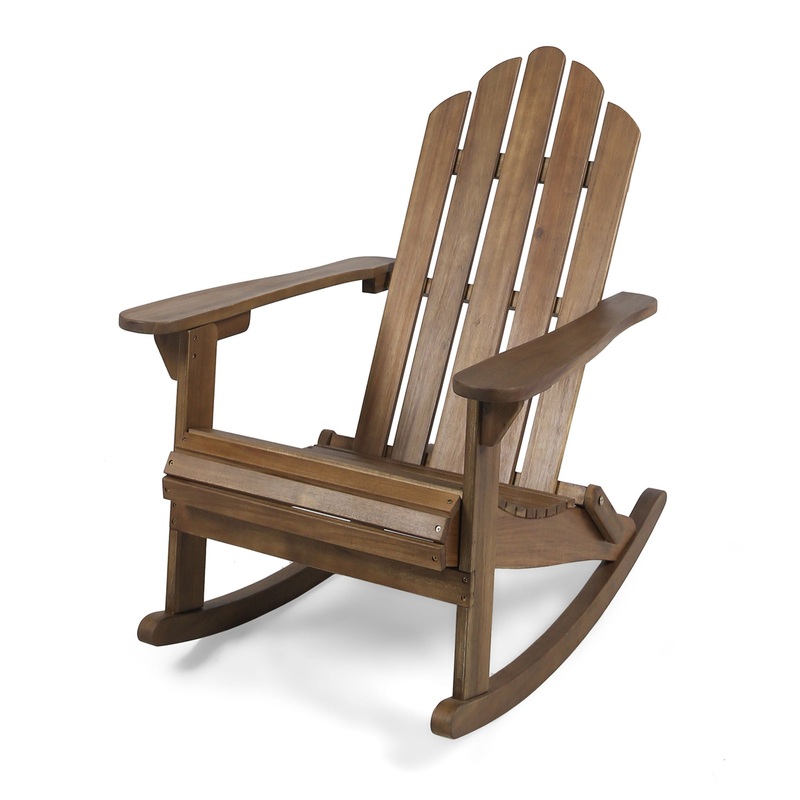 Echoes – Outdoor Acacia Wood Adirondack Rocking Chair