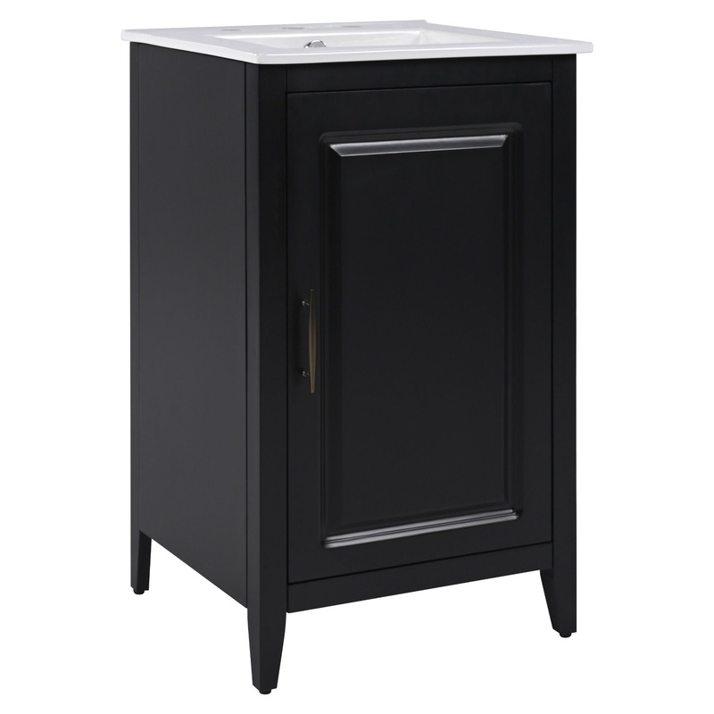 Modern Bathroom Vanity With Sink, Functional Drawer, Soft- Closing Door