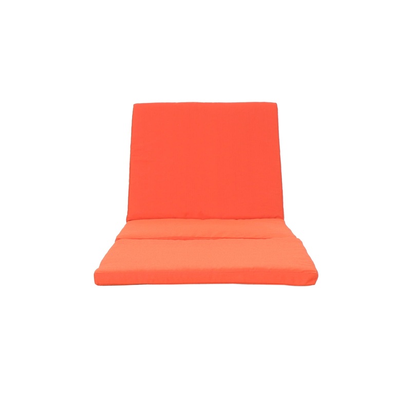 Waterproof Fabric Lounge Cushion With Rectangular Shape – Orange