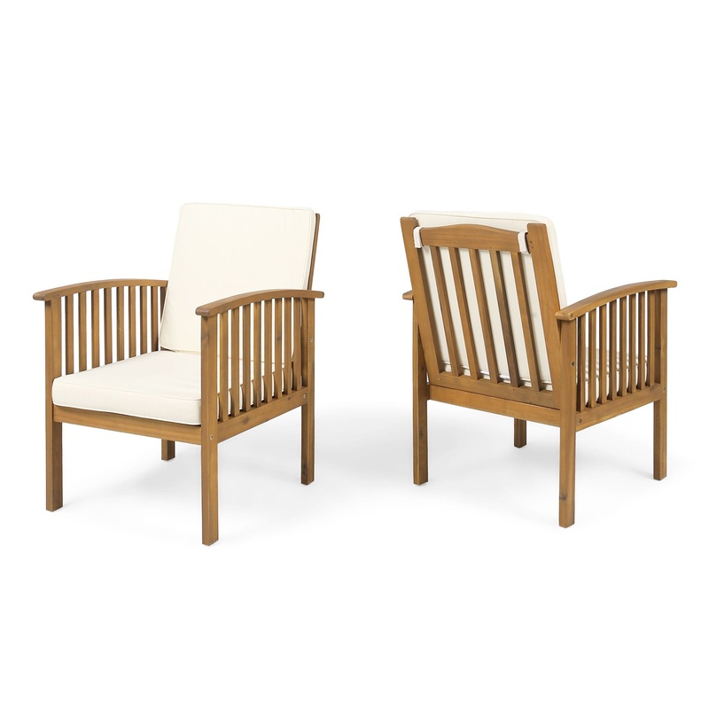 Casa – Acacia Club Chair Coastal Classic Outdoor Seating, Waterproof Fabric