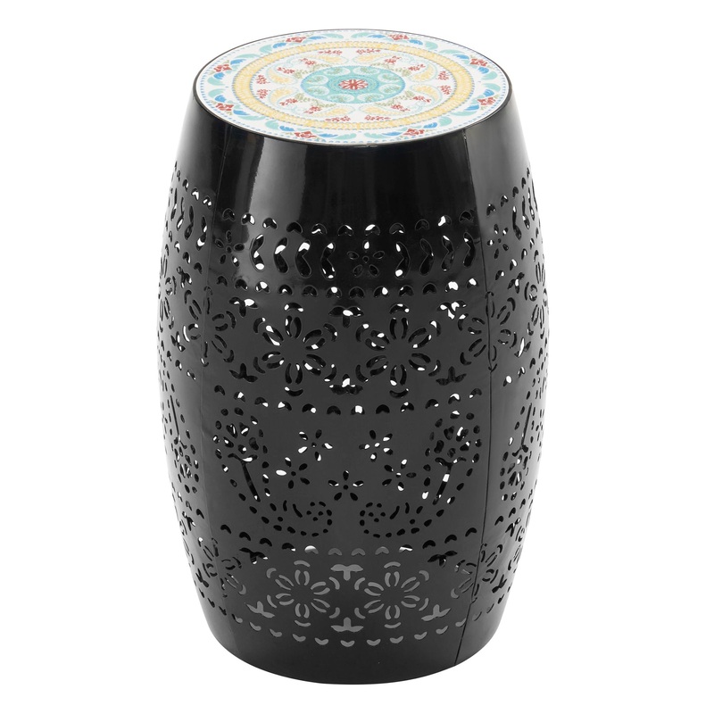 Lilac – Mosaic Side Table|Light Blue|Black|White|Blue
