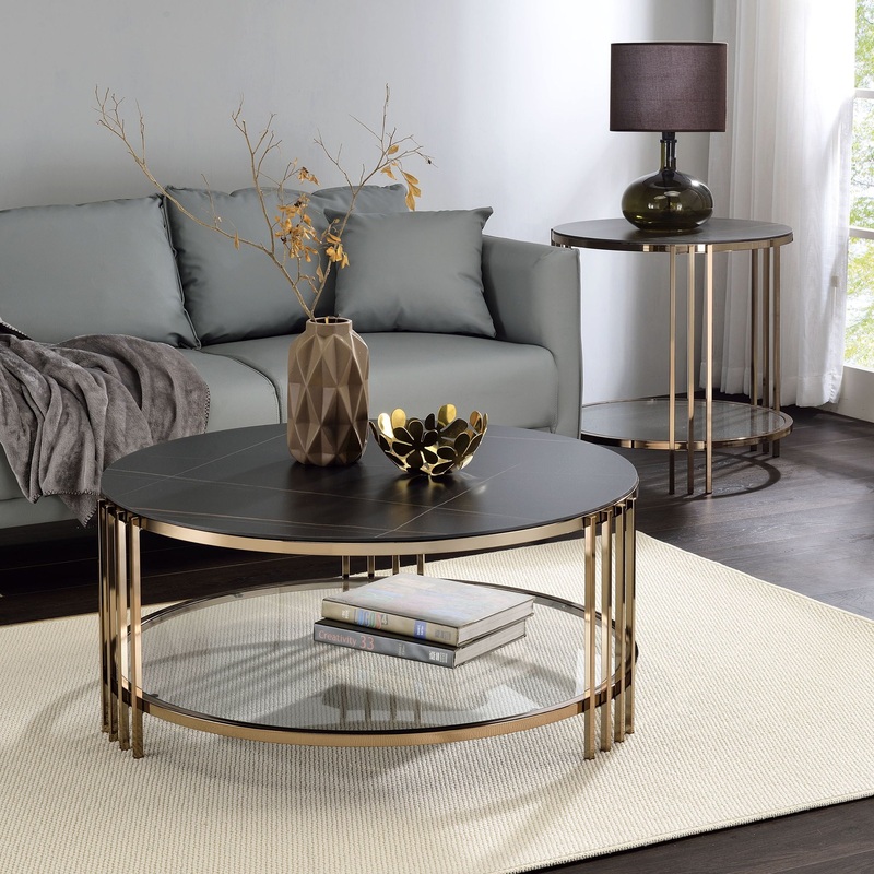 Abisha – Sintered Stone Top Round Table