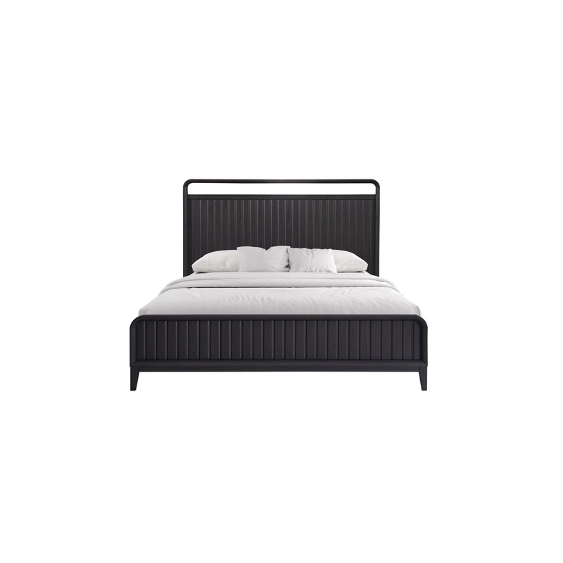 Design Open Panel Bed|Black|King|Queen