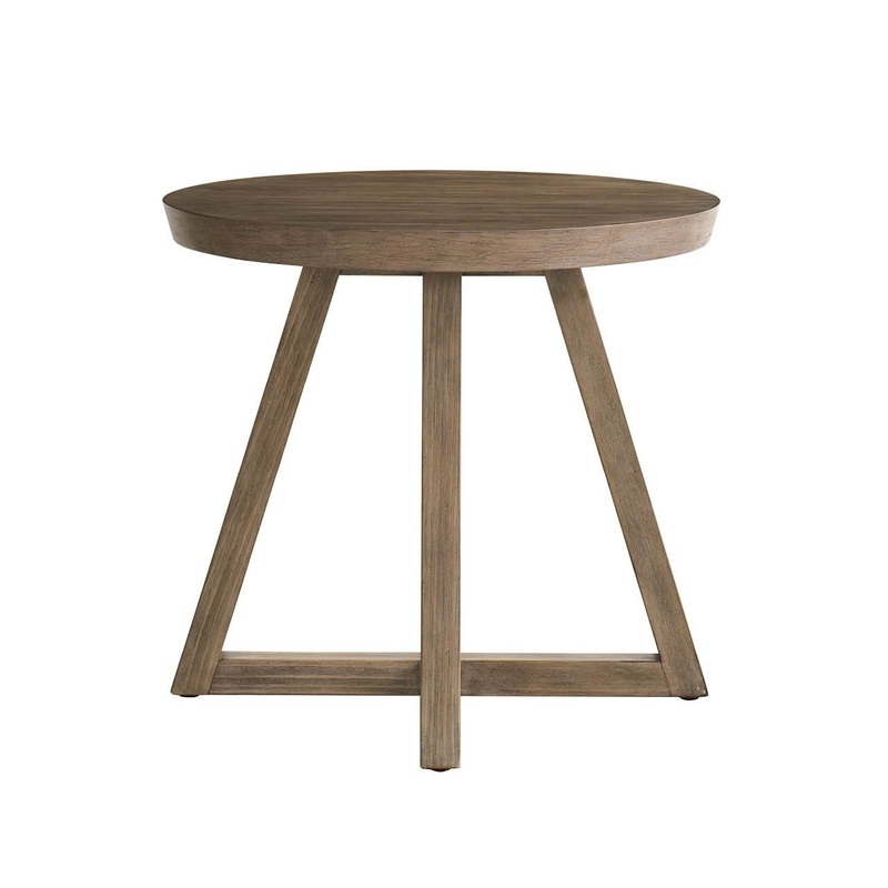 Dwell – Round Side Table|Beige|Light Brown