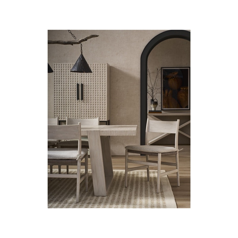 Dwell – Wood Back Side Chair – River Rock