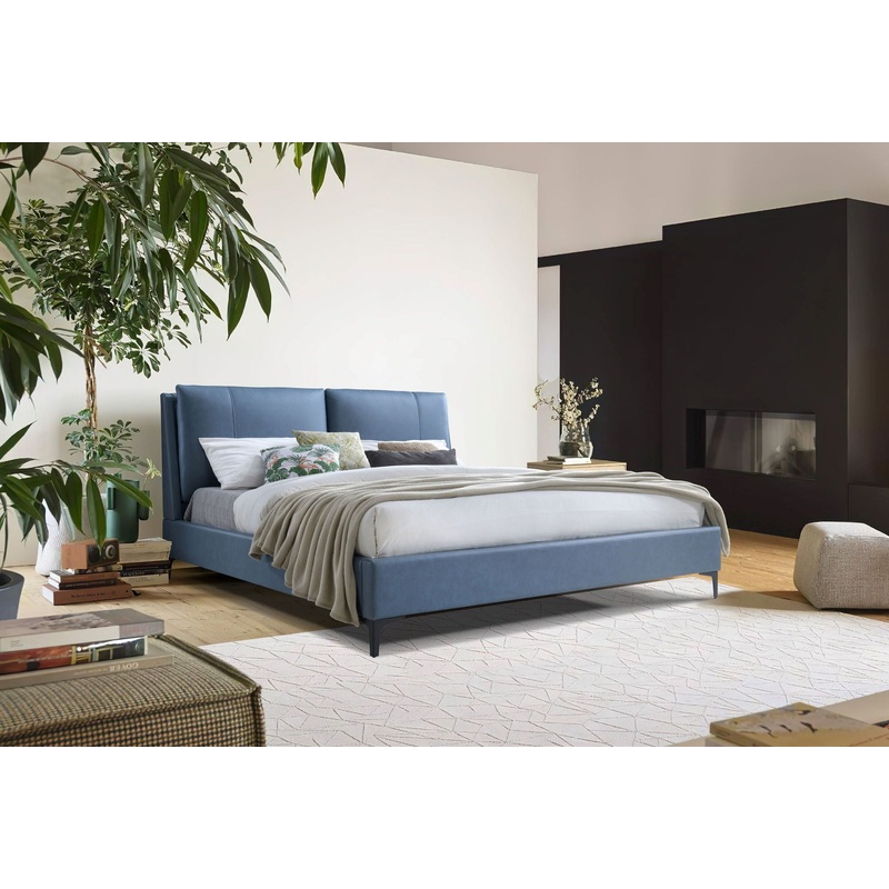 Fully Upholstered Bed|Light Blue|Light Brown|Queen|King