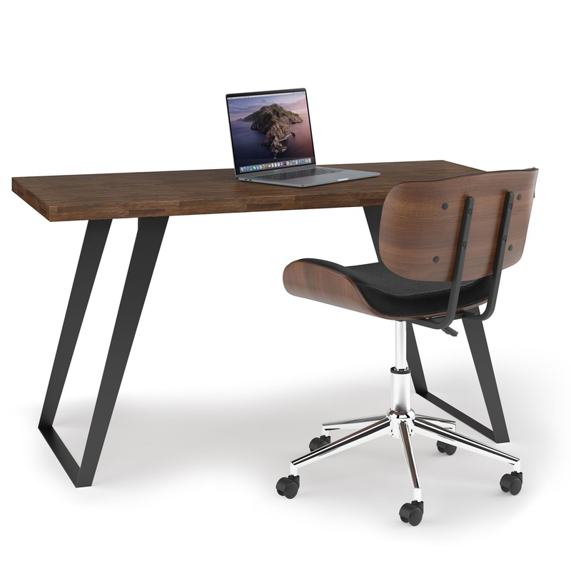 Lowry – Flat Top Desk – Rustic Natural Aged Brown