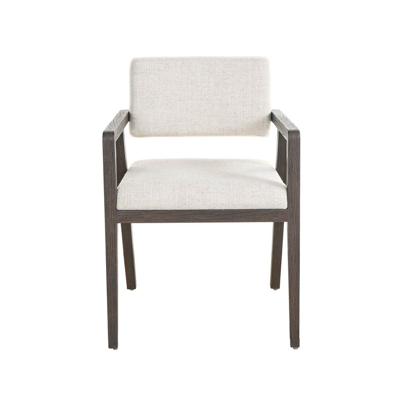 Modern – Arm Chair|White|Light Brown