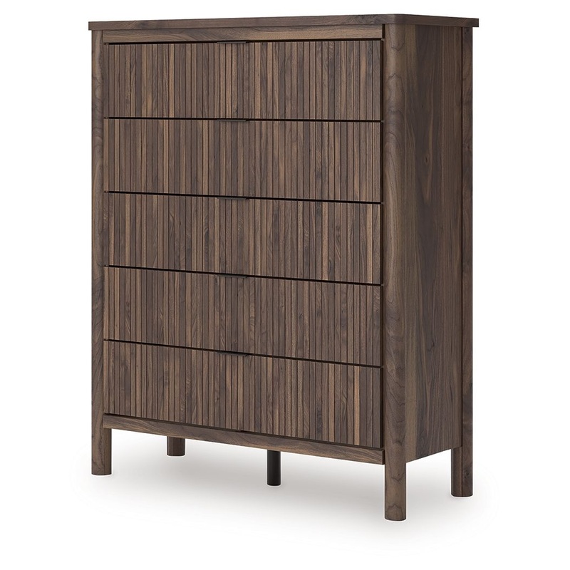 Pamytta – Brown – Five Drawer Wide Chest