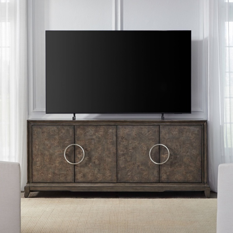 Pavilion – Breakfront Accent Cabinet – Dark Brown