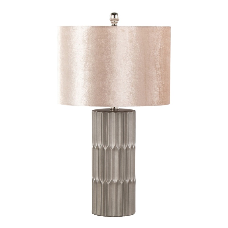 Tania – Contemporary Table Lamp – Brown / Metallic Brown / Champagne