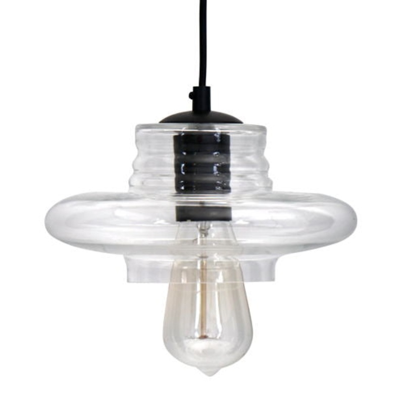 Torus – Saucer Industrial Pendant – Clear