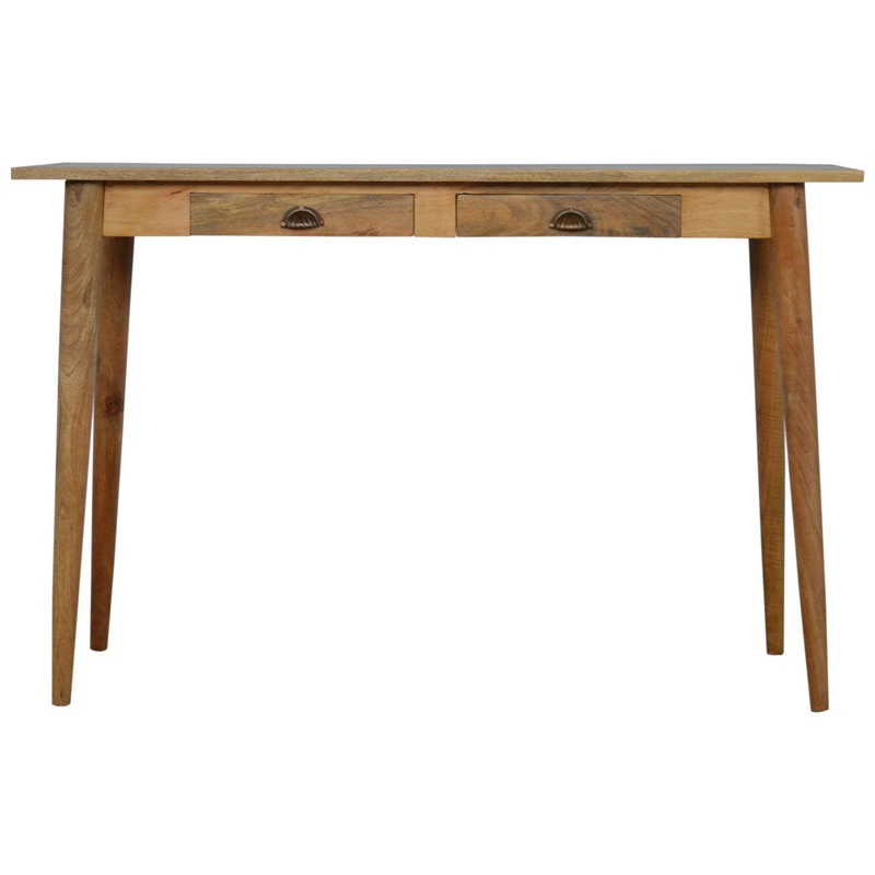 2 Drawer Nordic Writing Desk – Oak