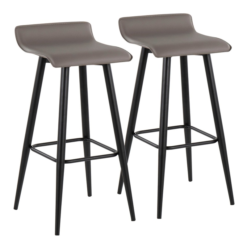 Ale – Contemporary Fixed Height Bar Stool (Set of 2)
