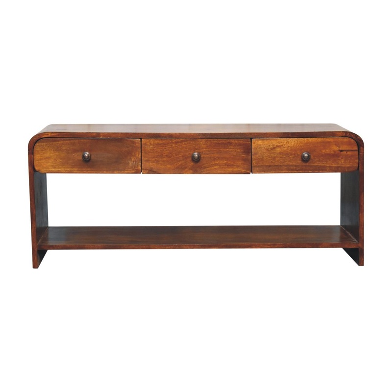 Aspen – Slim Media Unit – Dark Brown