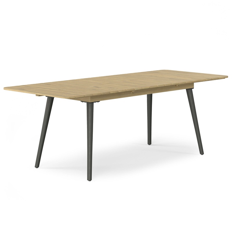 Beachside – Outdoor Extendable Dining Table – Light Teak