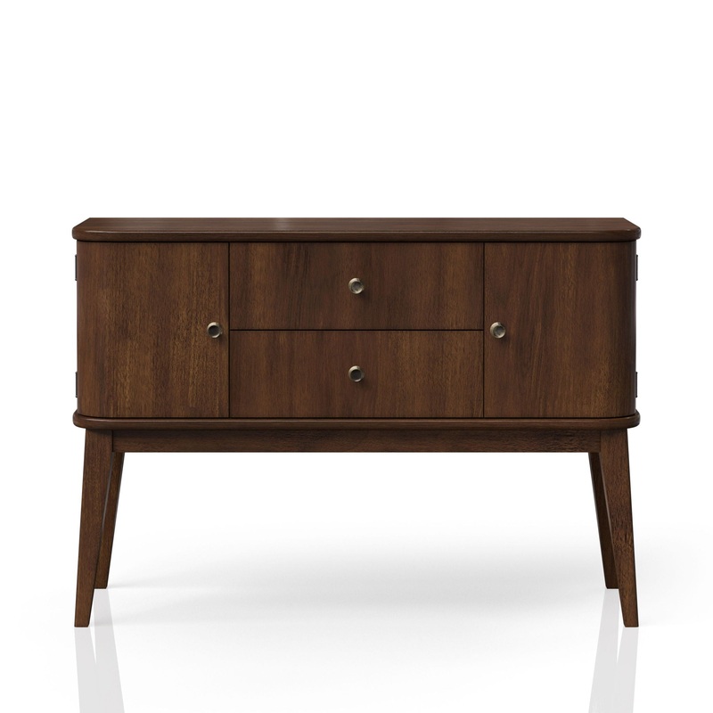 Mid Century Modern Server 2 Drawer And 2 Cabinet Server – Cherry