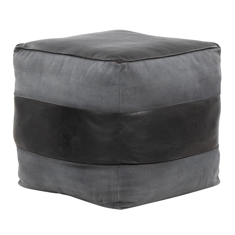 Cobbler – Industrial Pouf|Light Brown|Dark Gray|Dark Brown