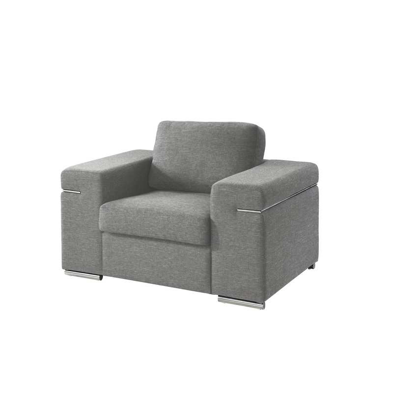 Gianna – Fabric Arm Chair|Gray|Black