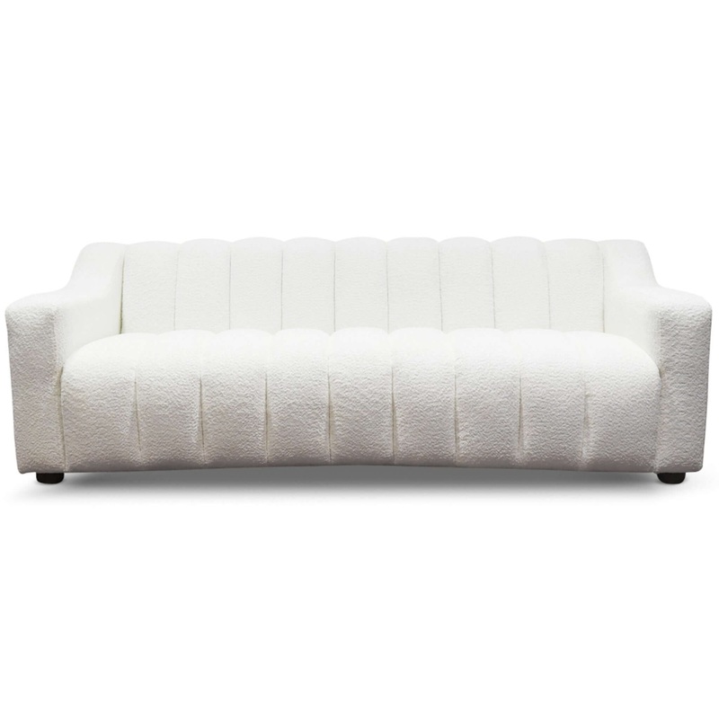 Marcus – Luxury Tight Back Boucle Couch – Cream / Creamy White / Ivory