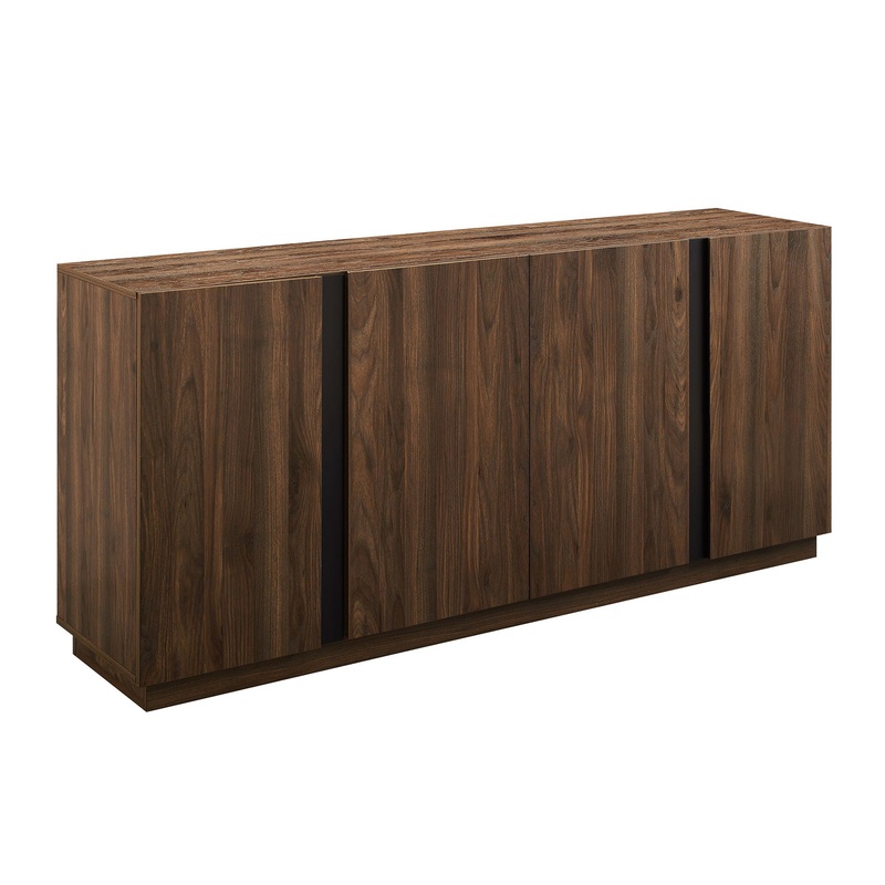 Mid-Century Modern 3 Drawer Low TV Stand For TVs Up To 80