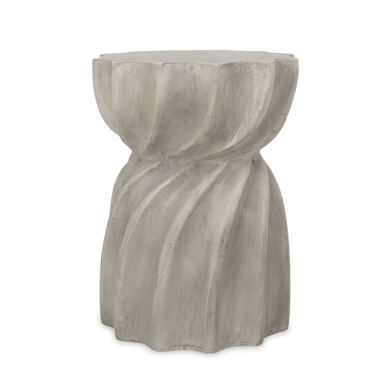 Modern Canis Side Table Outdoor Use – Gray
