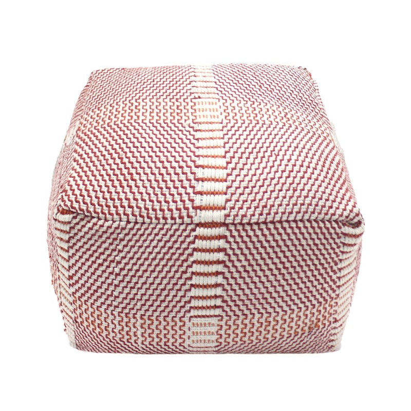 Morro Bay – Handcrafted Water Resistant Pouf – Multi Color