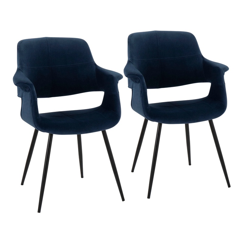 Vintage Flair – Glam, Art Deco Chair (Set of 2)