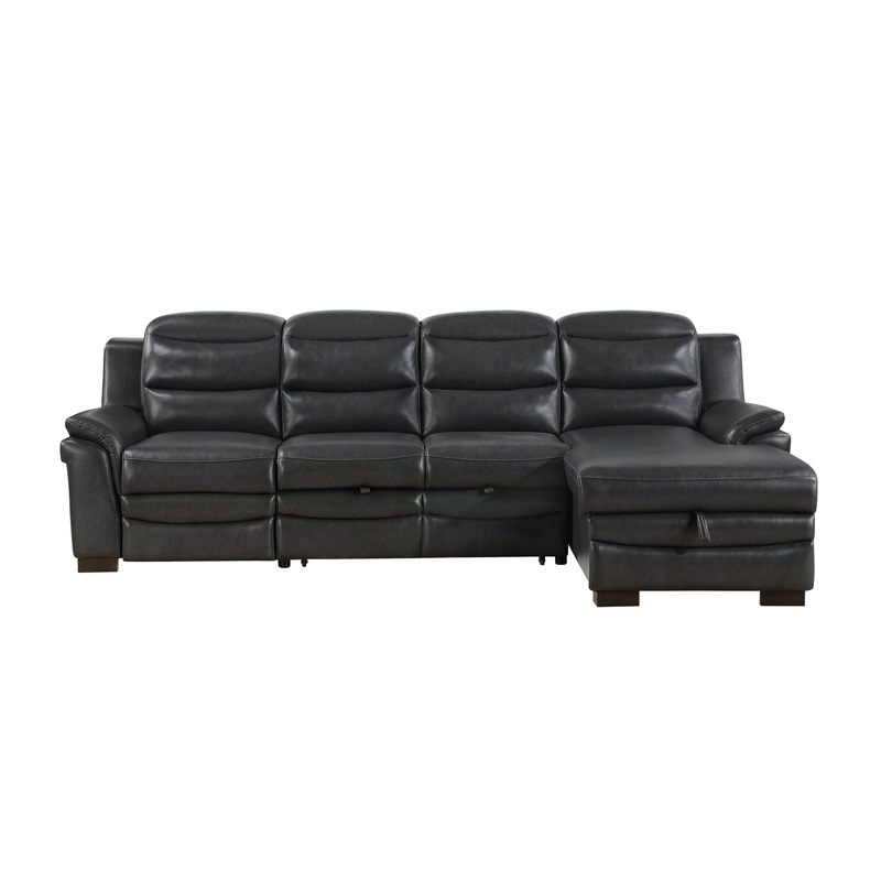 Coco – Blanche Sofa Bed With USB – Dark Gray