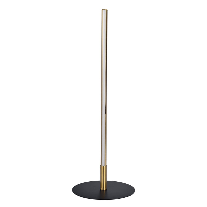 Dimond – LED Table Lamp With On / Off Switch Round Base – Black / Gold