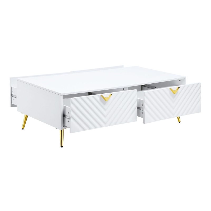 Gaines – High Gloss Coffee Table – White
