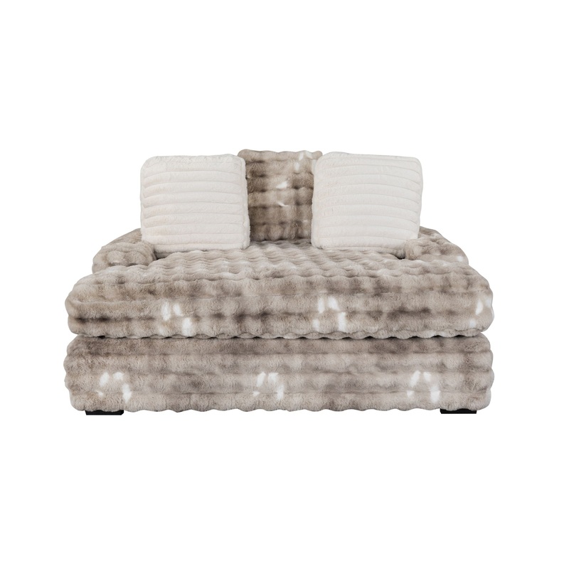 Julia – Lounger Sofa With USB – Gray