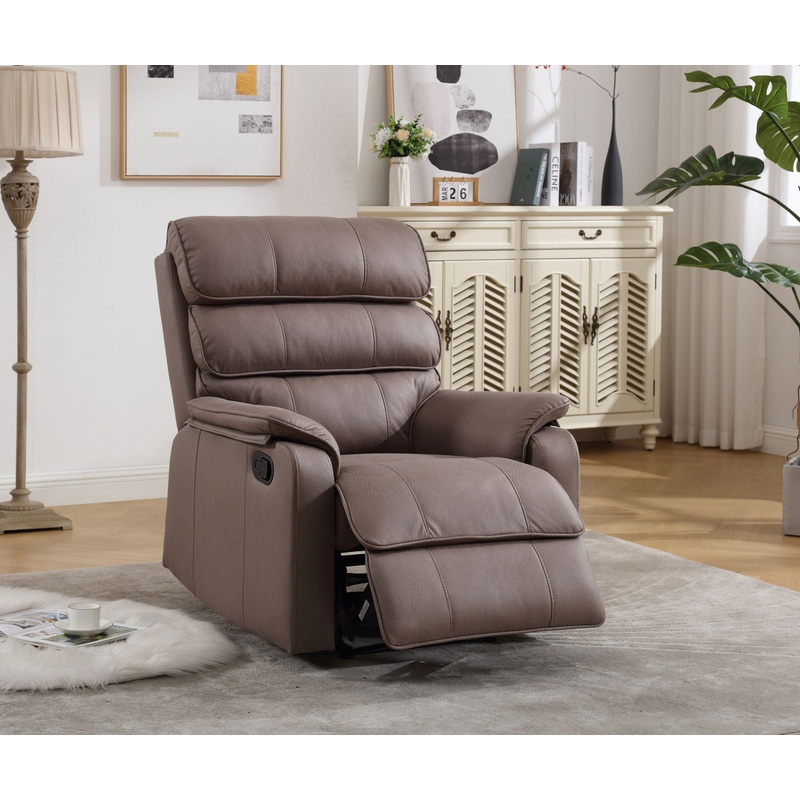 Modern Soft, Manual Recliner Chair – Brown