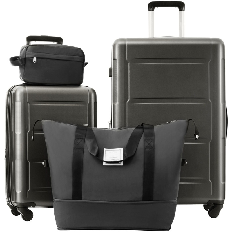 2 Piece Luggage Set With Bags Expanable Spinner Wheels ABS Lightweight Suitcase With Tsa Lock 20 / 28