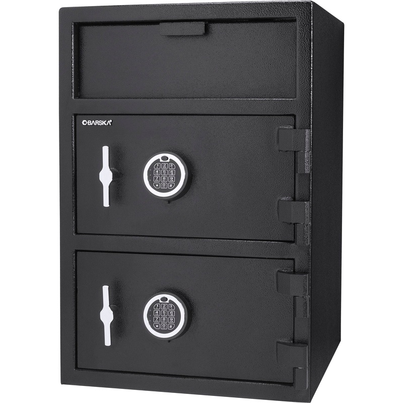 Digital Keypad 2 Lock Depository Safe 1 6 2 Cubic Ft – Black