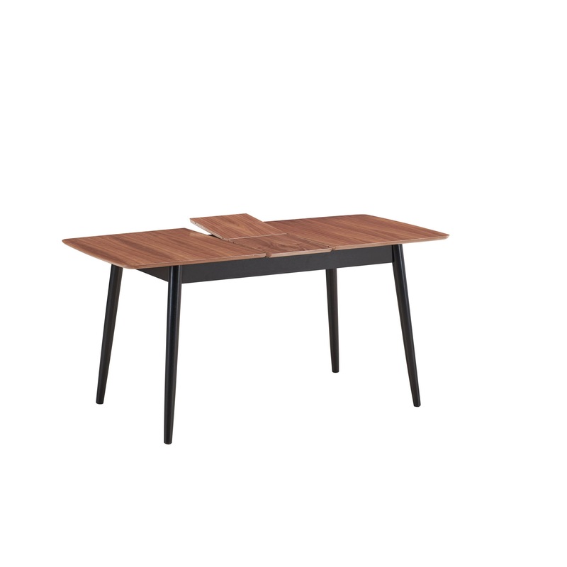 Lanae – Dining Table (Extension Bufferfly Leaf) – Natural / Black
