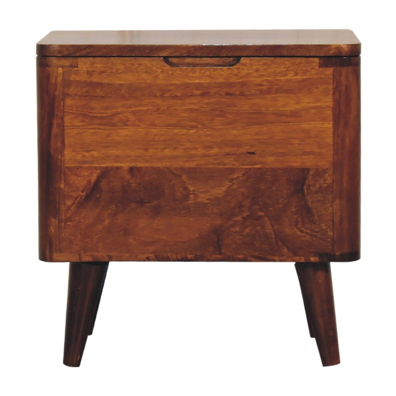 Lid Up Storage Stool – Brown