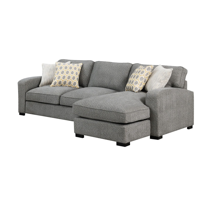Repore – Right Side Facing Chaise Sectional – Gray