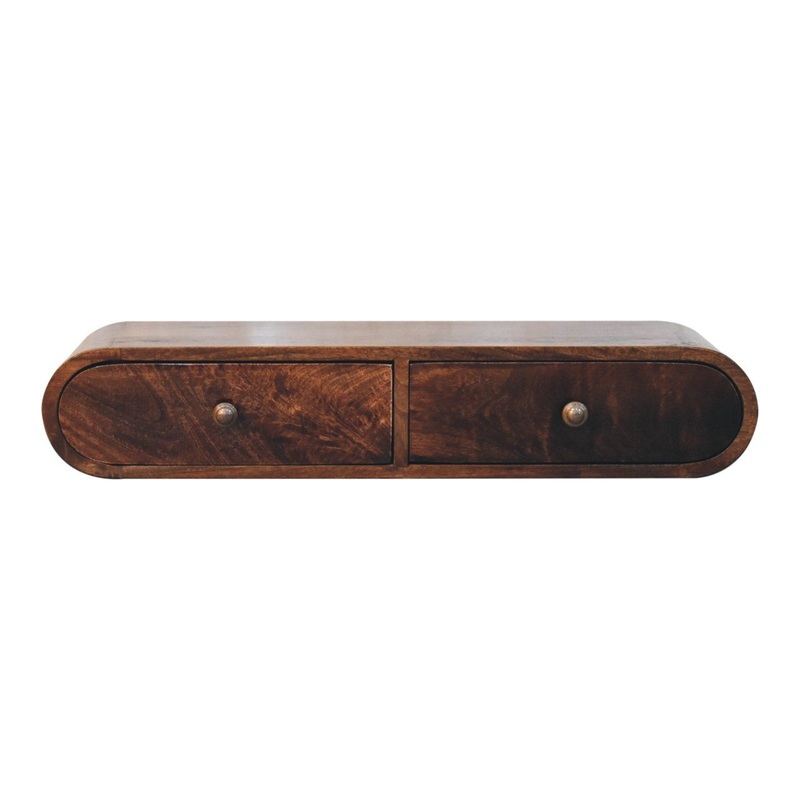 Wall Mounted Console Table – Walnut