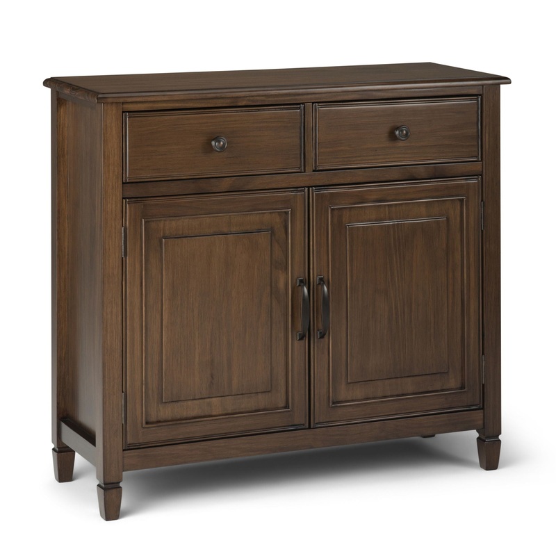 Connaught – Entryway Storage Cabinet – Rustic Natural Aged Brown