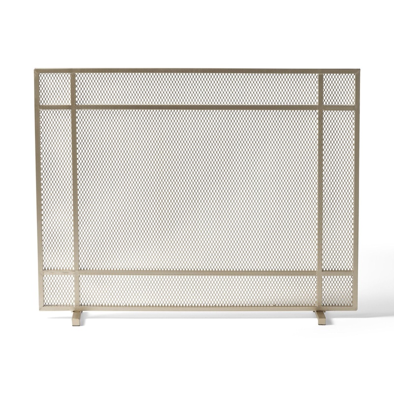 Elegant Iron Fire Screen For Fireplace Protection