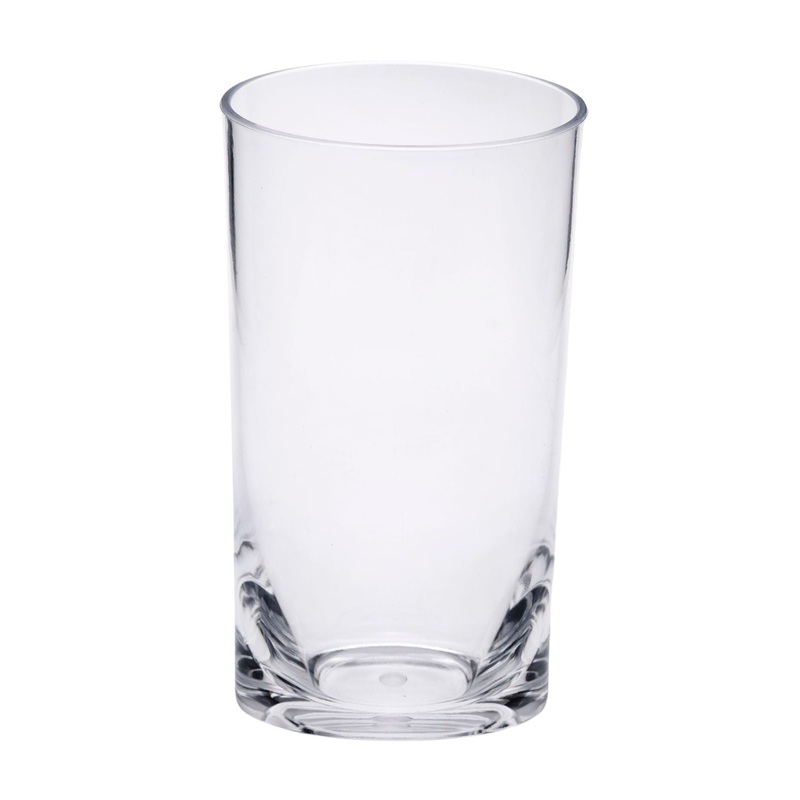 Halo – Leading Ware Oval Tritan Glasses (Set of 4) Hi Ball 15Oz Plastic Bpa Free – Clear