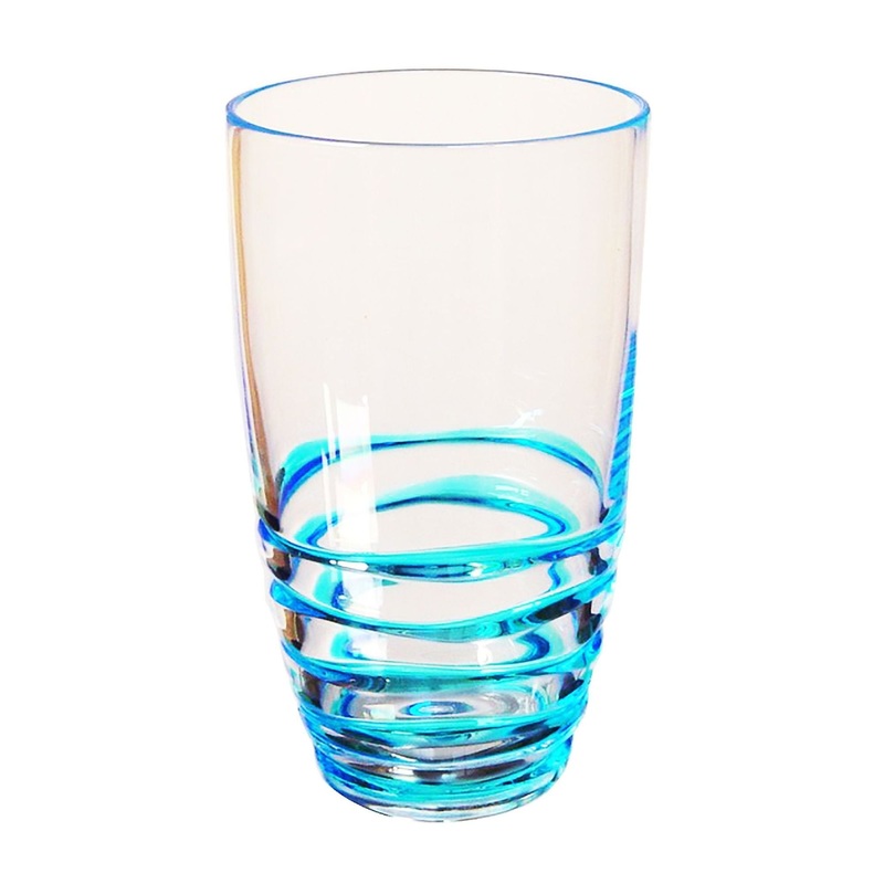 Leading Ware Swirl Acrylic Glasses Drinking (Set of 4)