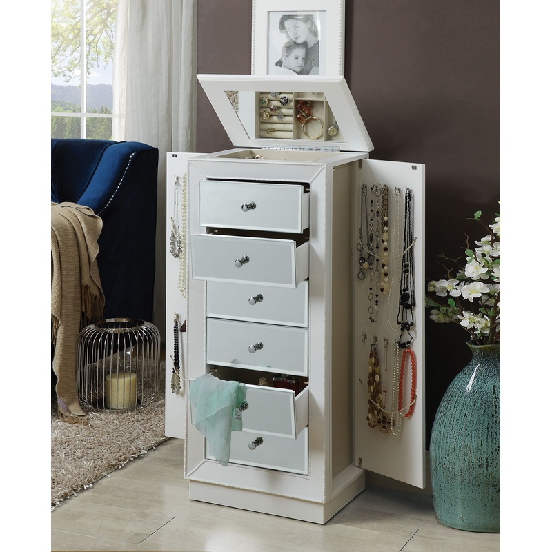 Talor – Jewelry Armoire – White