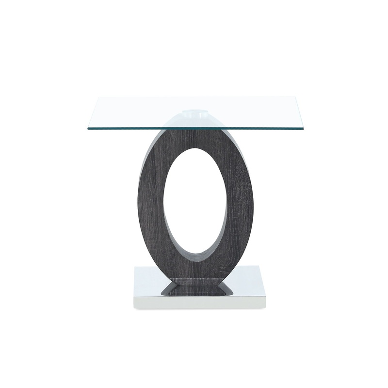 Tracker – End Table – Brown White