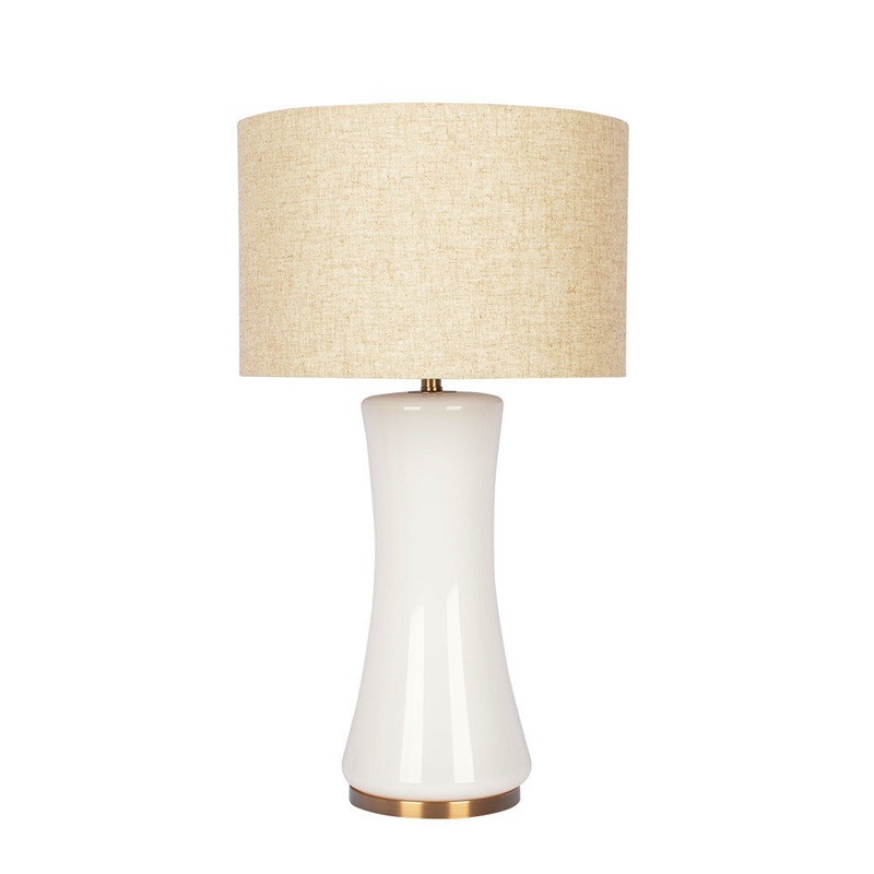 Cascade – Lamp Base Table Lamp – Beige / Gold / White