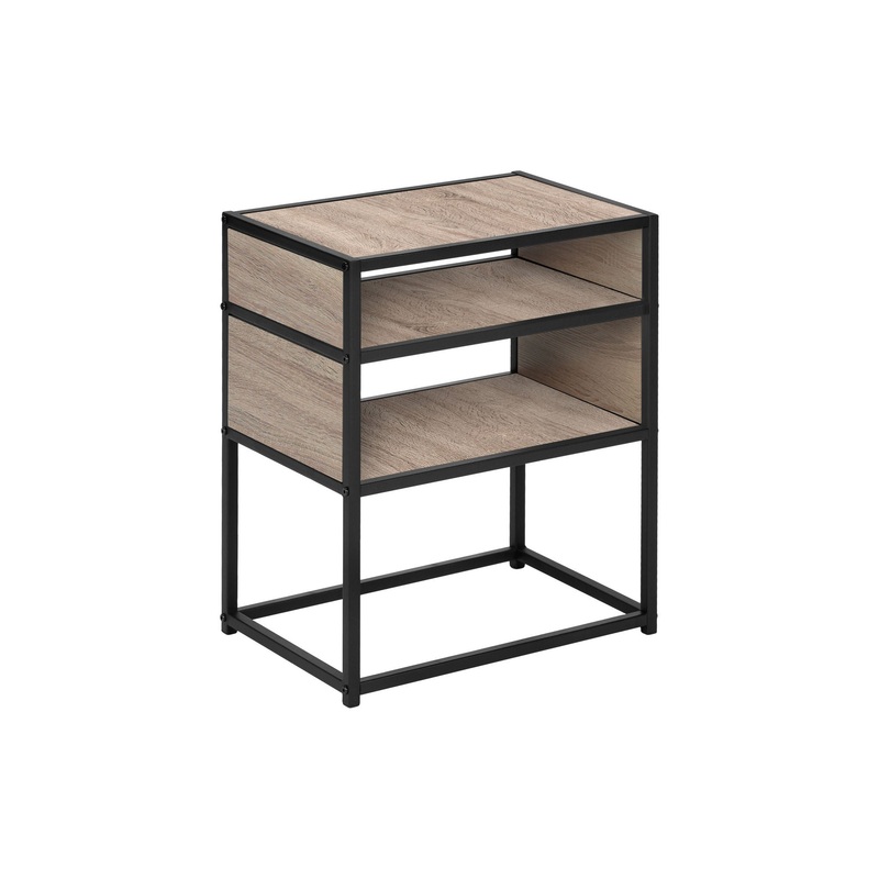 Accent Table, Side Modern – Taupe