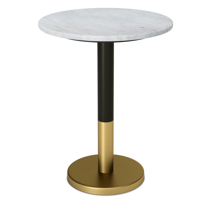 Evans – Marble Side Table – White